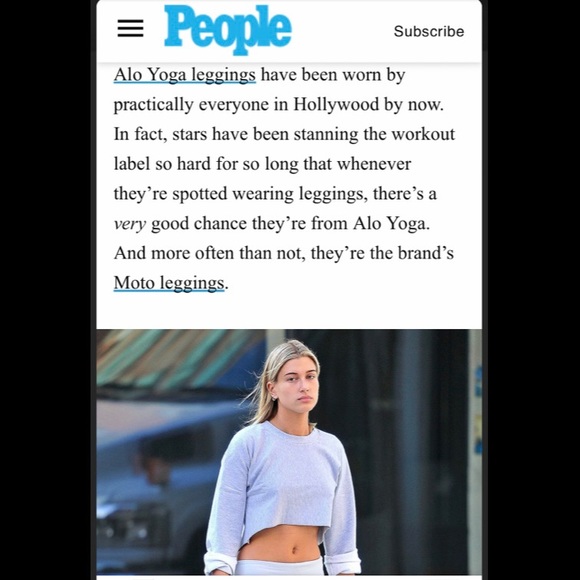 ALO Yoga Moto White Leggings - Picture 7 of 9